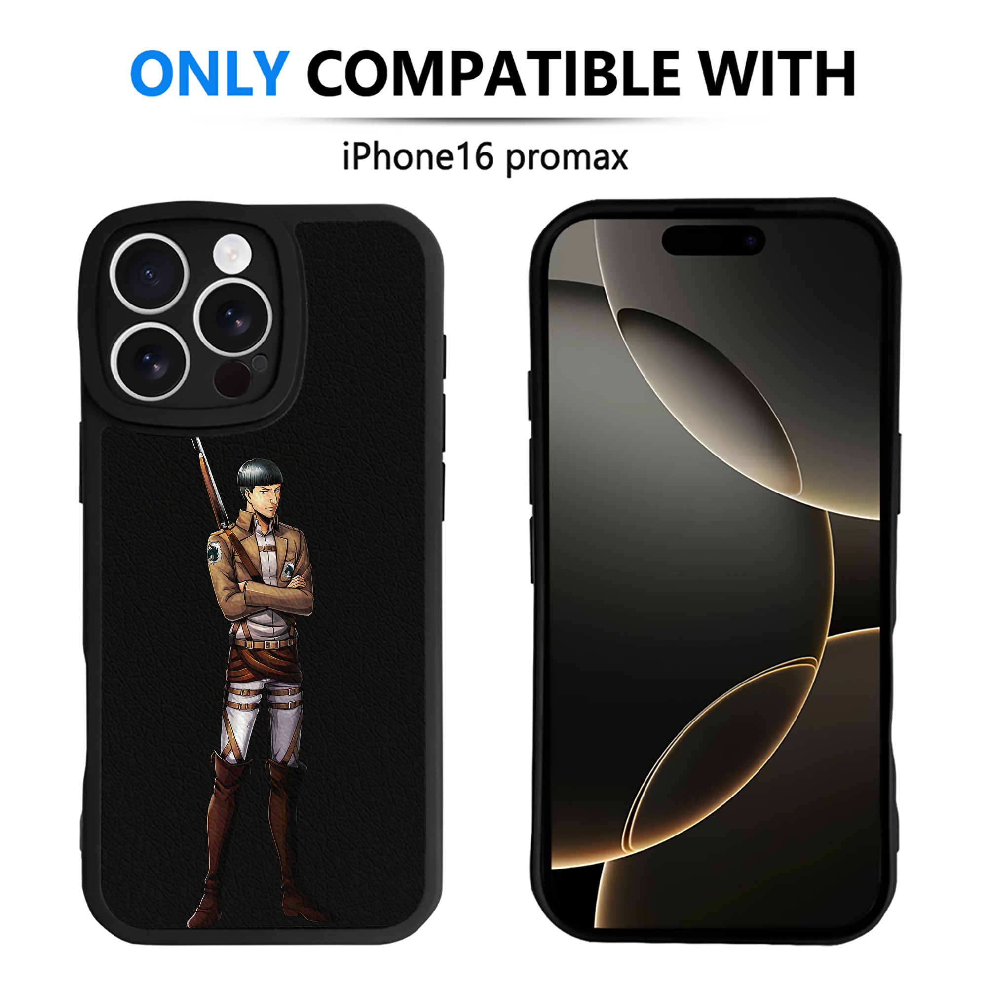 （画像用） 進撃の巨人 Attack on Titan 【iPhone 16シリーズ対応】シリコンスマホケース（レザー調） 材質：シリコン